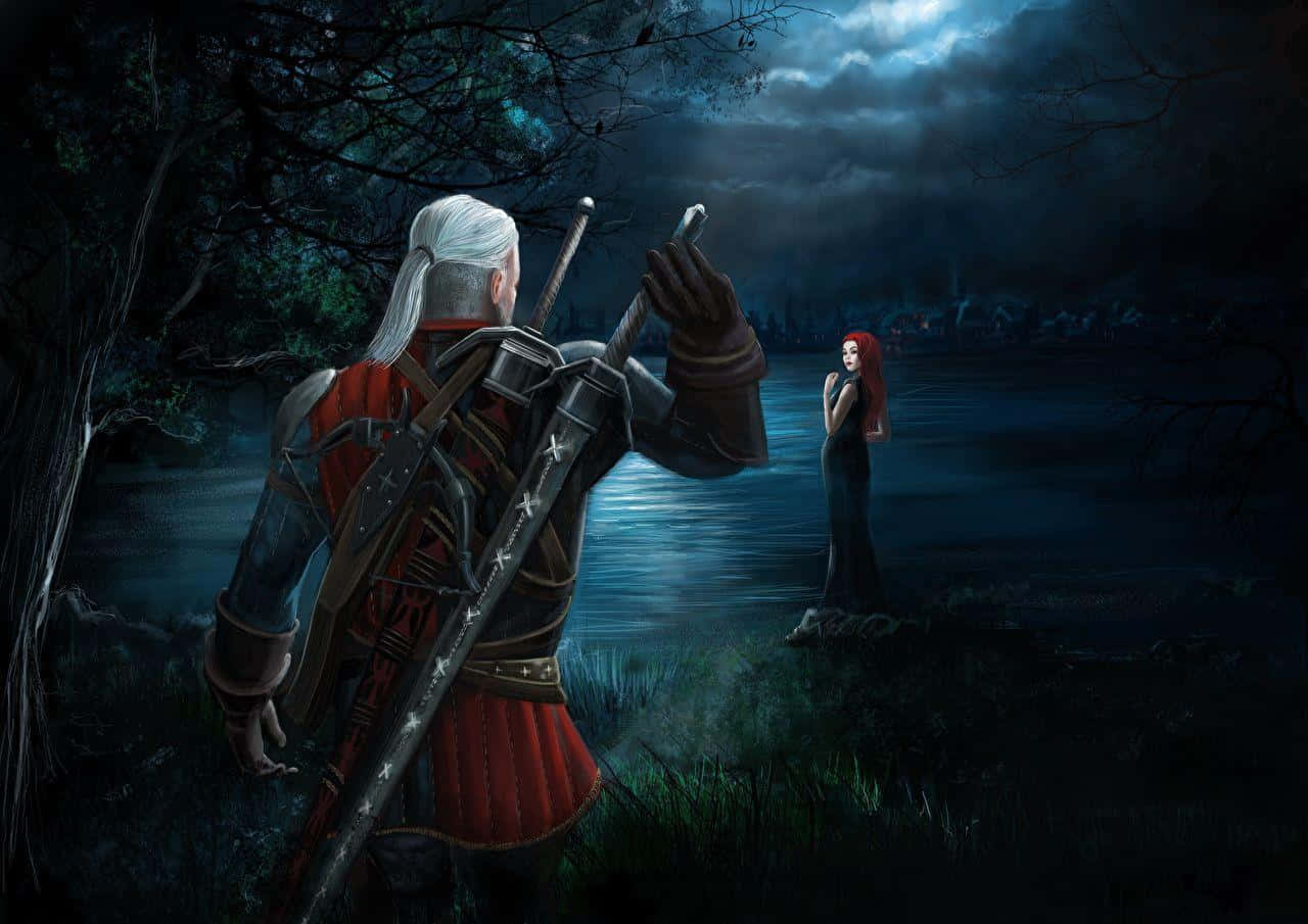 Legendary Witcher Sword In Its Ultimate Glory Wallpaper