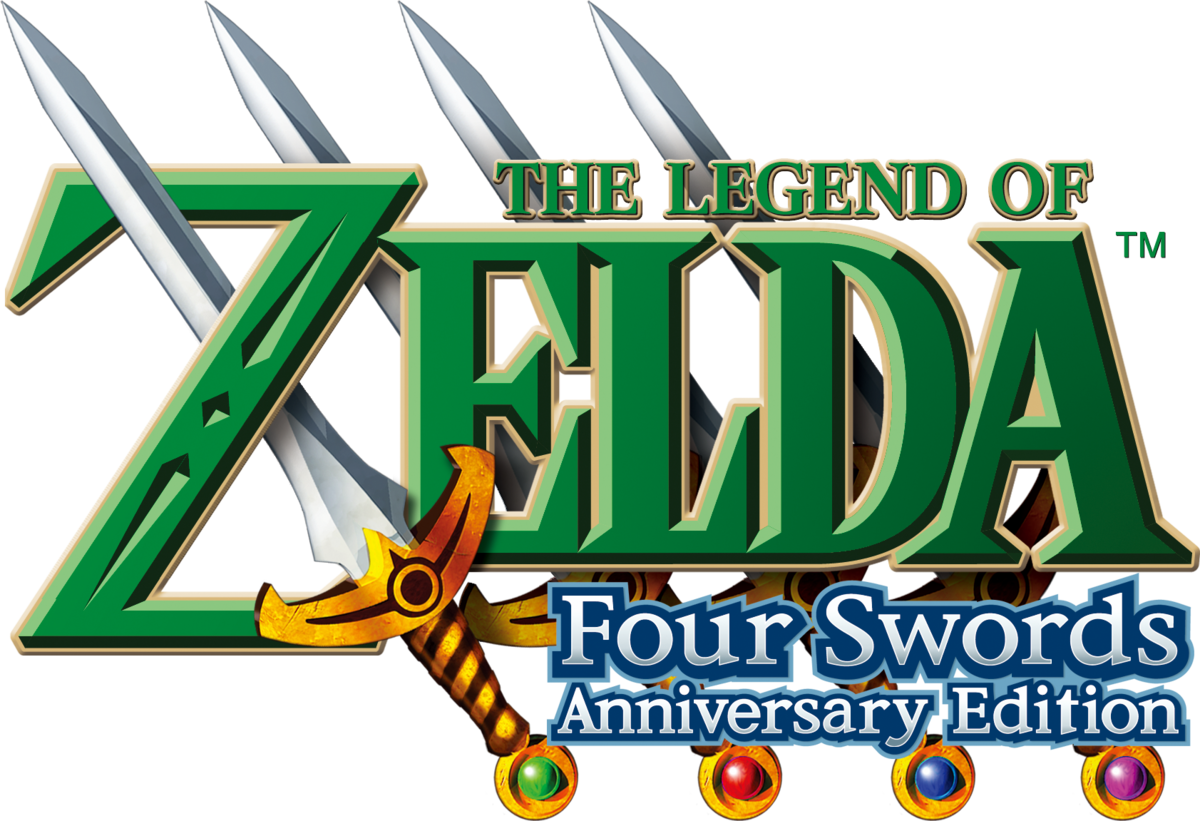Legendof Zelda Four Swords Anniversary Edition Logo PNG