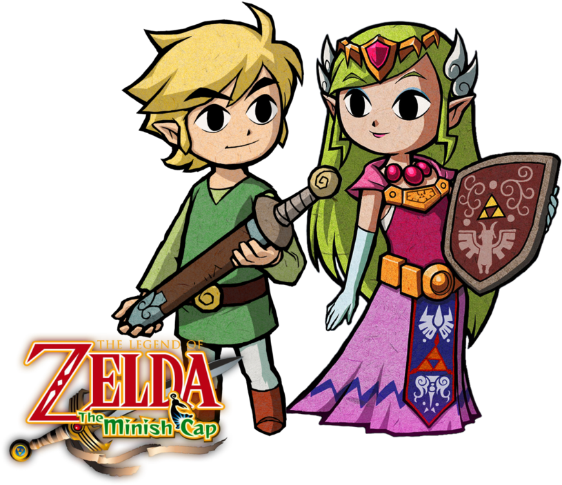 Legendof Zelda Minish Cap Linkand Zelda PNG