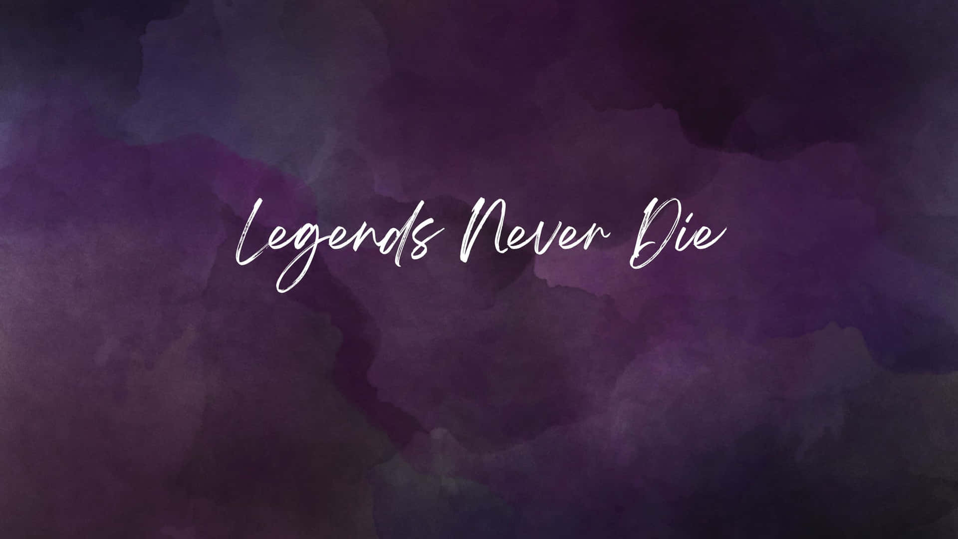 Legends Never Die Purple Wallpaper