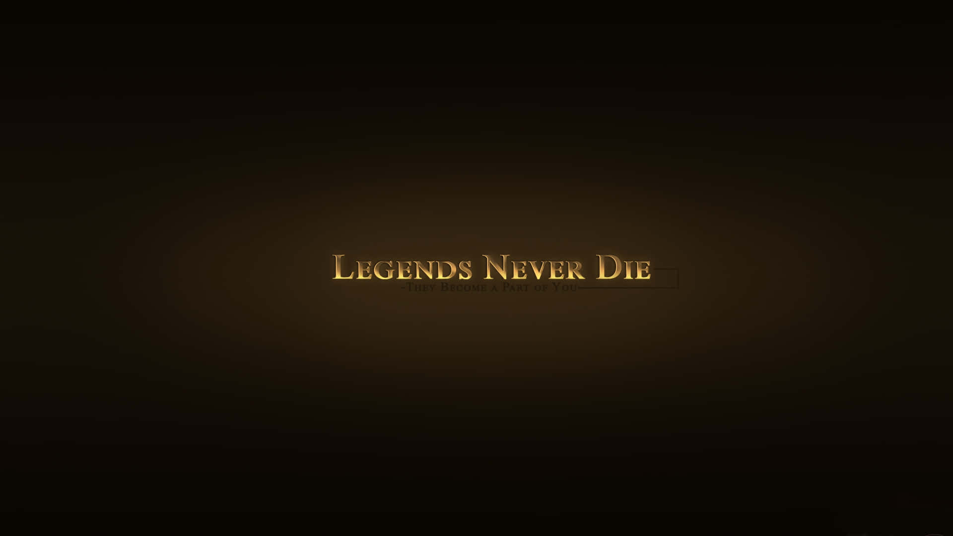 Mørkebrune legender dør aldrig ikon Wallpaper