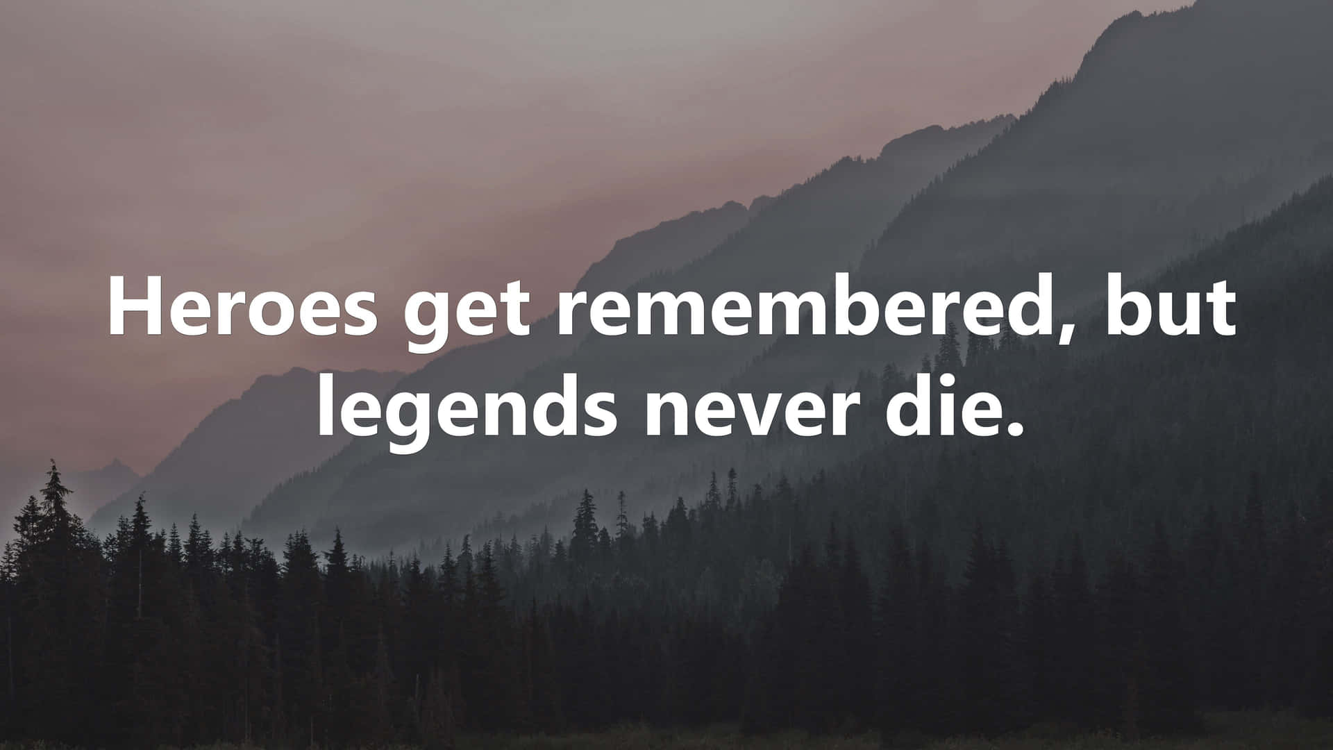 Legends Never Die Mountain Scenery Wallpaper