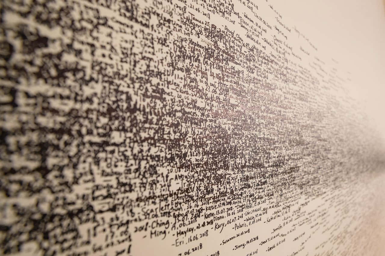 Legible Writings On Wall Wallpaper