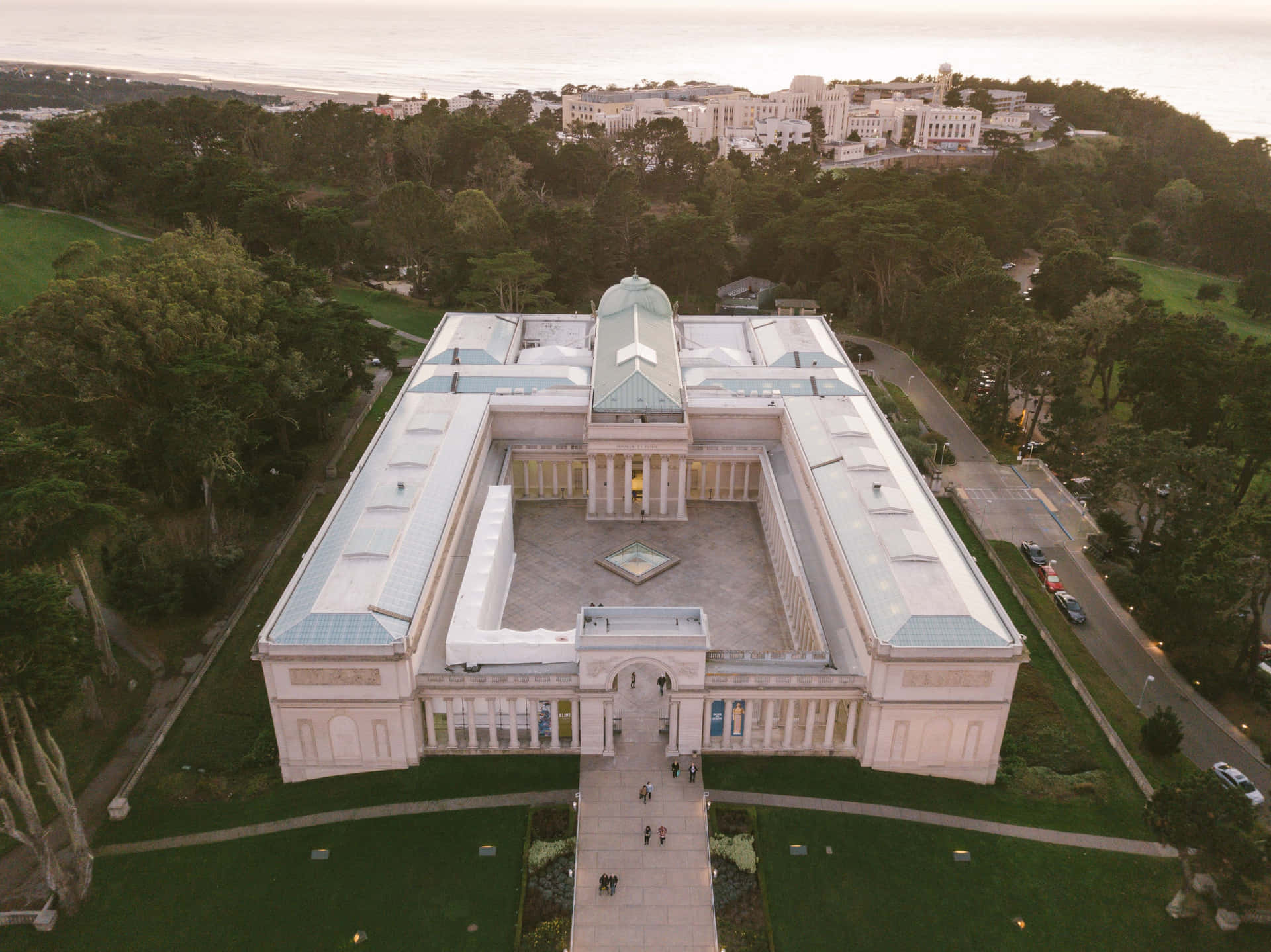 Pemandangan Udara Museum Legion Of Honor Wallpaper