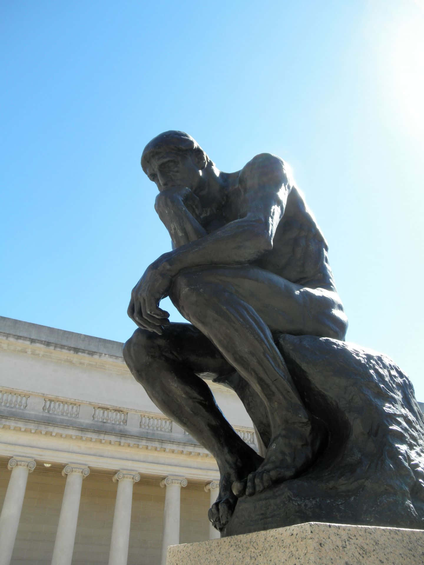 Legion Of Honor Beeld De Denker Achtergrond