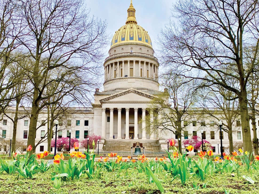 Legislative Capitol In Wesrt Virginia State Wallpaper