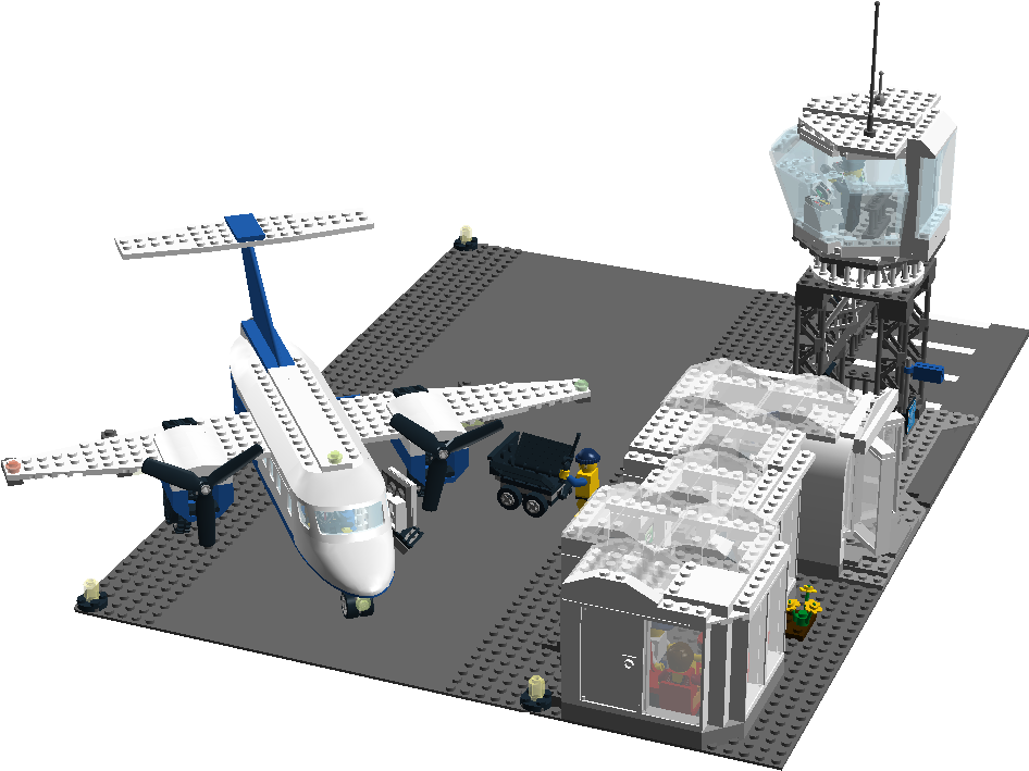 Lego Airport Scene PNG