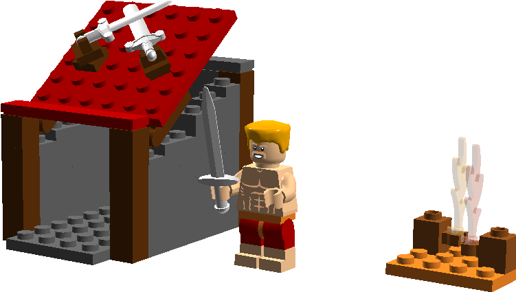 Lego Barbarian Clashof Clans PNG
