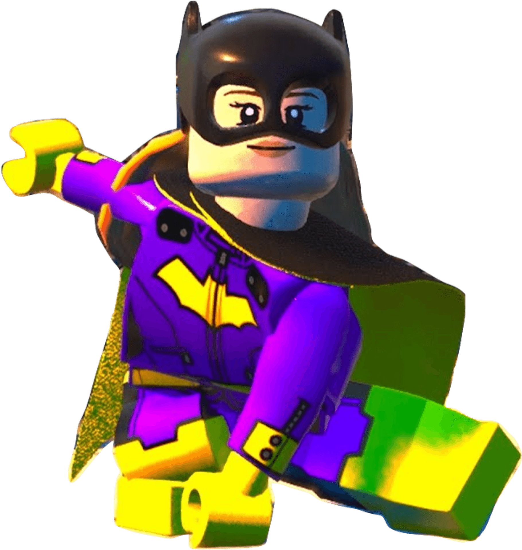 Lego Batgirl Action Pose PNG