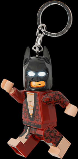 Lego Batman Keychain Red Suit PNG