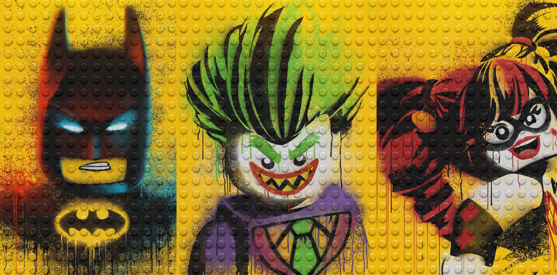 Lego Batman With Joker And Harley Quinn Wallpaper