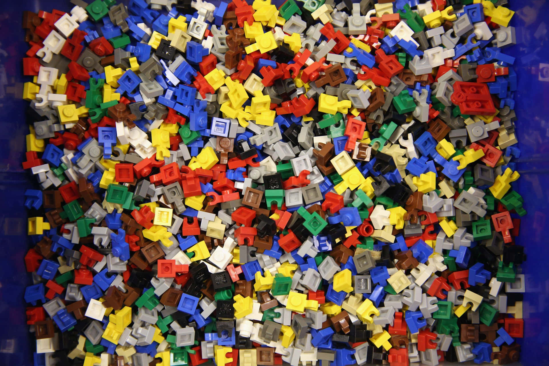 Billeder af Lego giver et farverigt og levende udseende.
