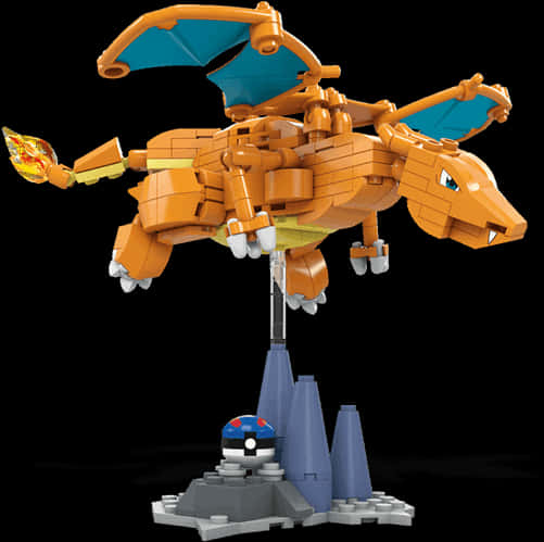 Lego Charizard Model PNG