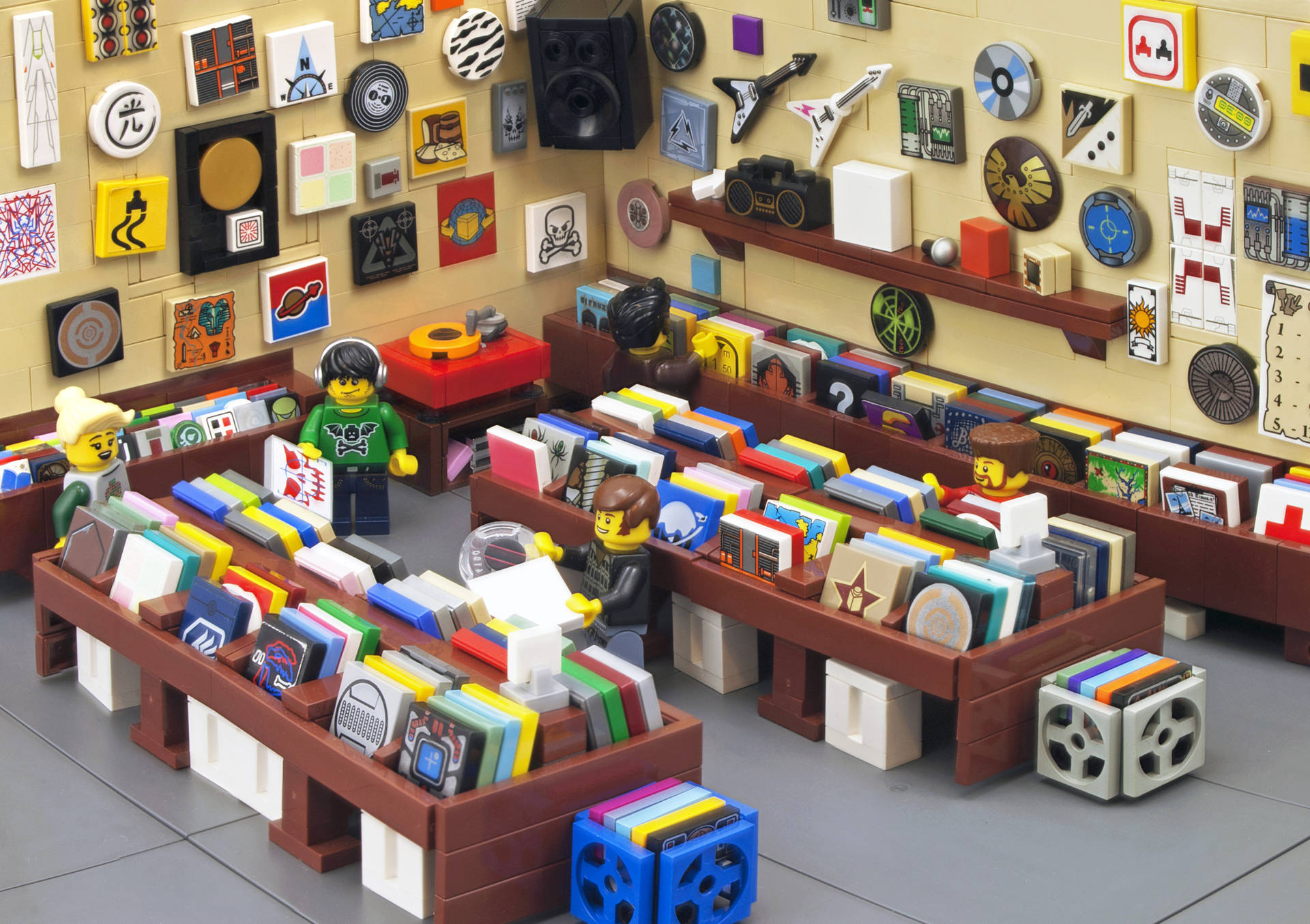 Lego Classroom Scene SVG