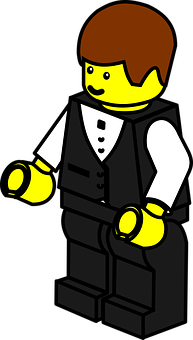 Lego Figurein Formal Attire SVG