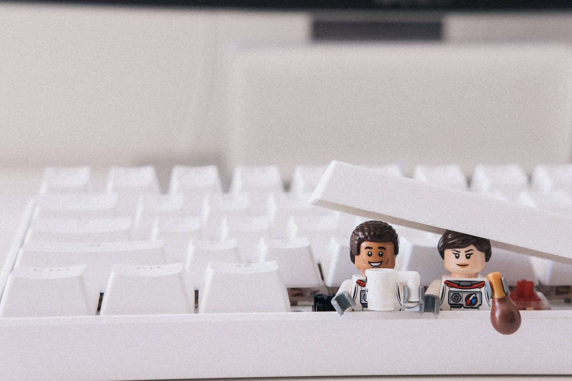 Lego Figures Keyboard Coffee Break SVG