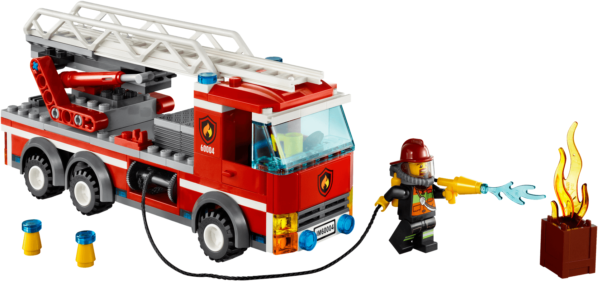 Lego Fire Truck Action Set PNG