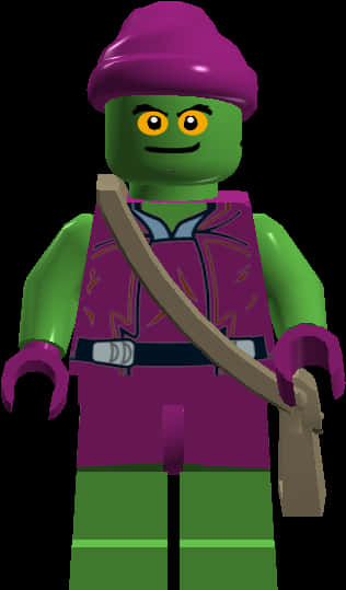 Lego Green Goblin Figure PNG