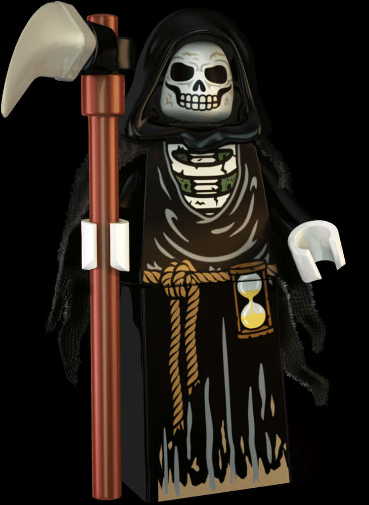Lego Grim Reaper Figure PNG