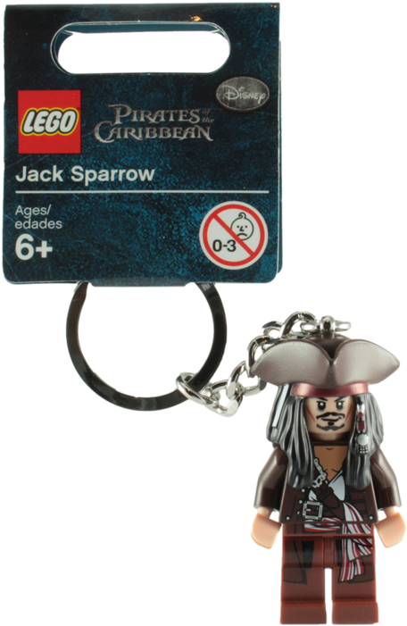 Lego Jack Sparrow Keychain PNG