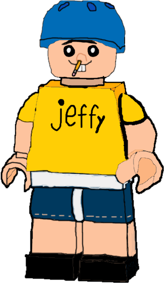 Lego Jeffy Character Illustration PNG