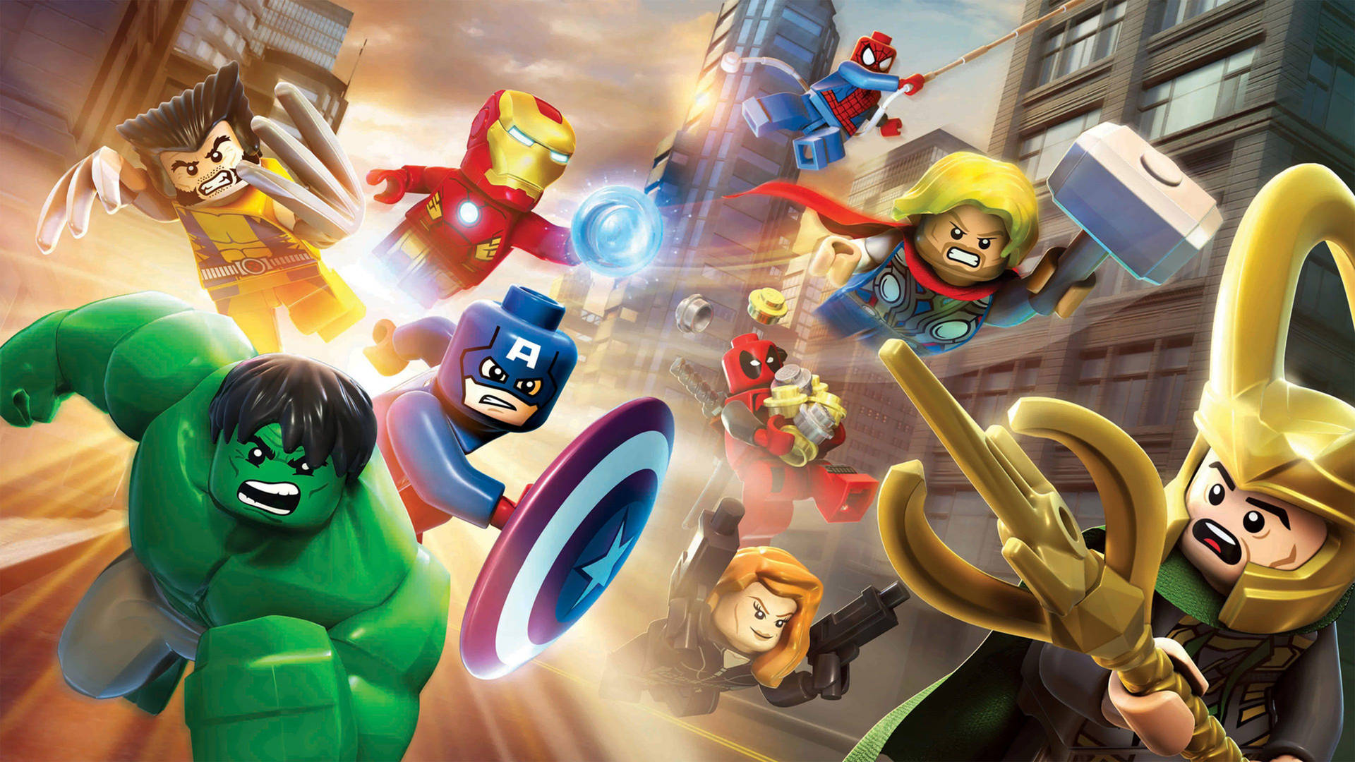 Legomarvel Avenger 3d Kan Vara En Fantastisk Dator- Eller Mobilbakgrund. Wallpaper