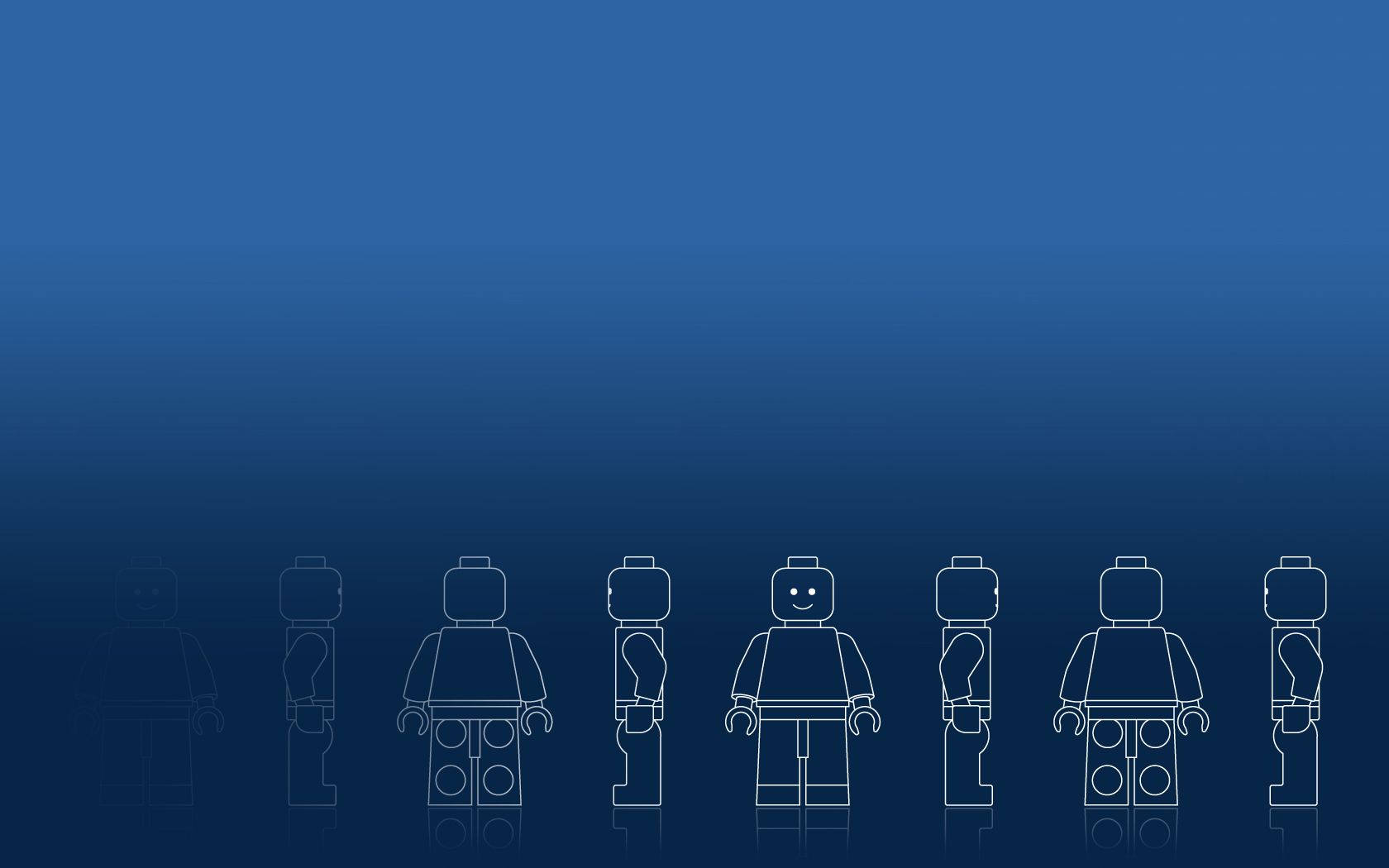 Lego Minifigure Evolution Outline SVG