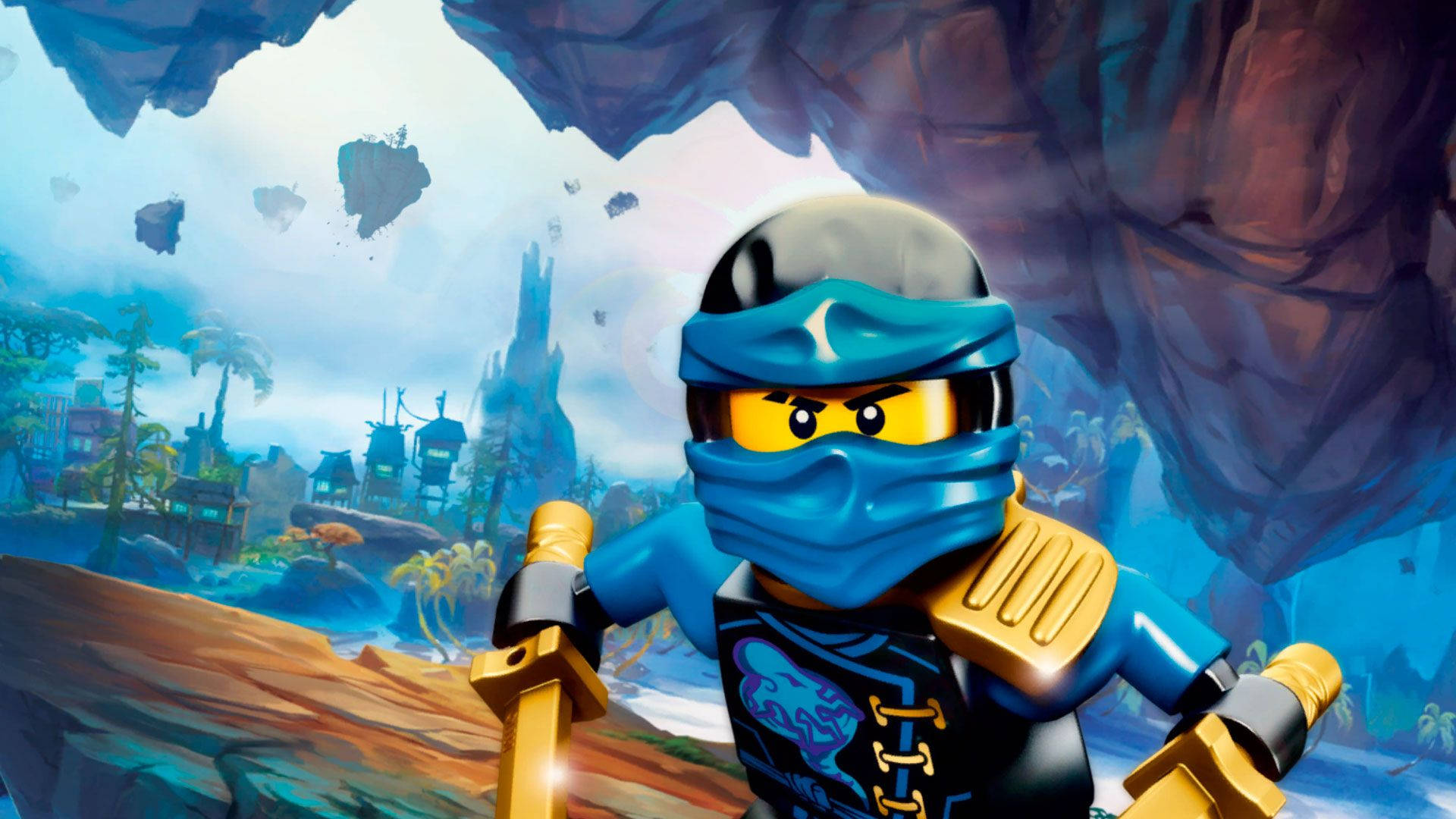 Lego Ninjago Jay In A Cave Background