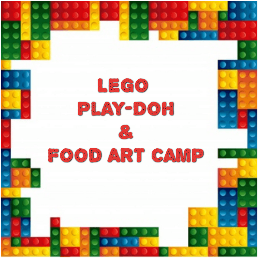 Lego Playdoh Food Art Camp Flyer PNG