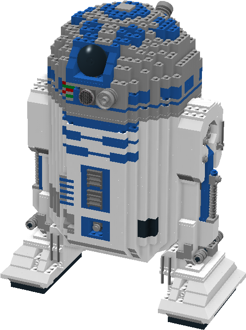 Lego R2 D2 Model PNG