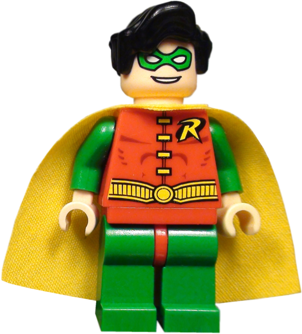 Lego Robin Figure Portrait PNG