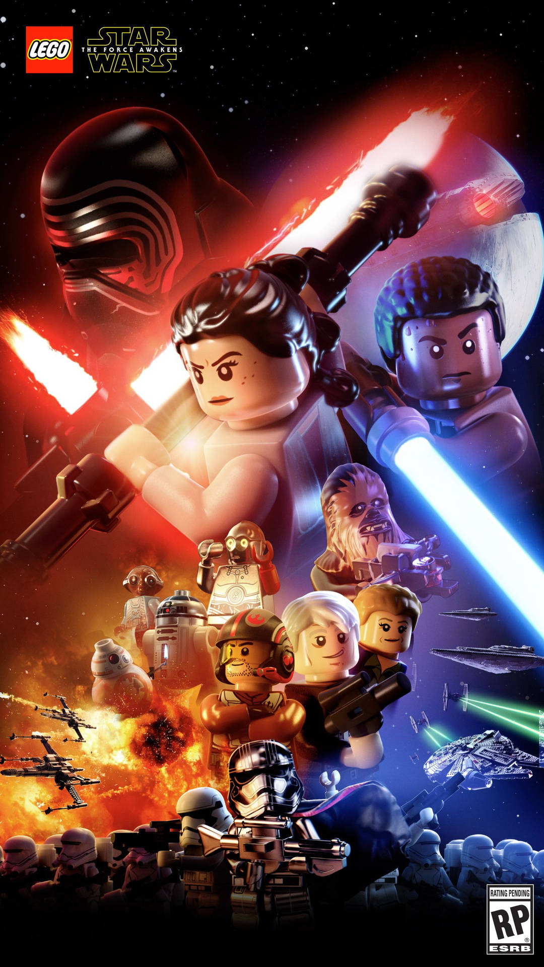Action Packed Lego Star Wars Wallpaper