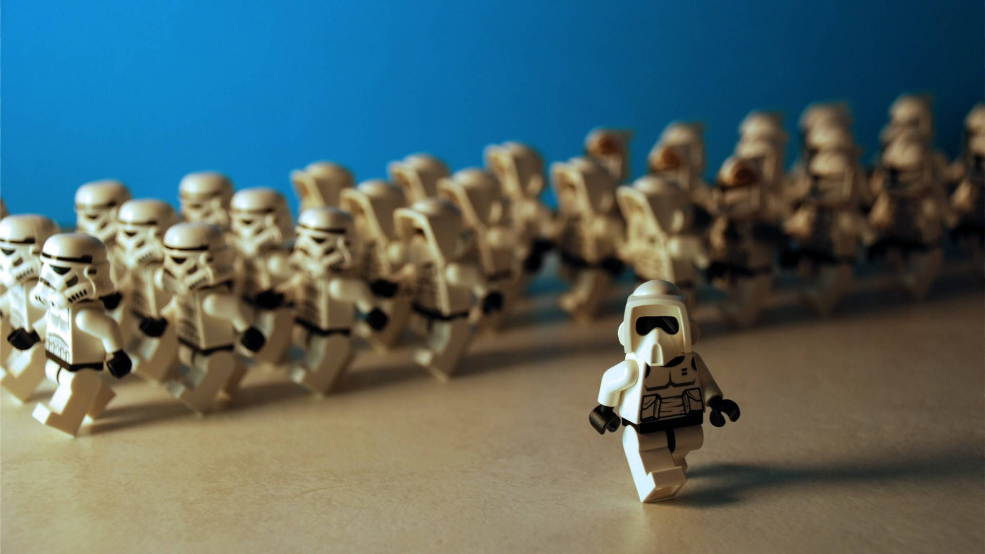 Ejércitode Stormtroopers De Lego Star Wars. Fondo de pantalla
