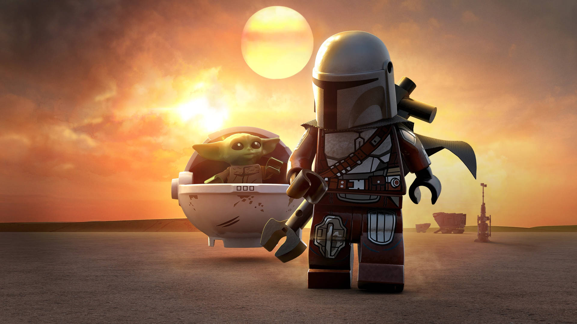 Create your own galactic adventure with Lego Star Wars! Wallpaper