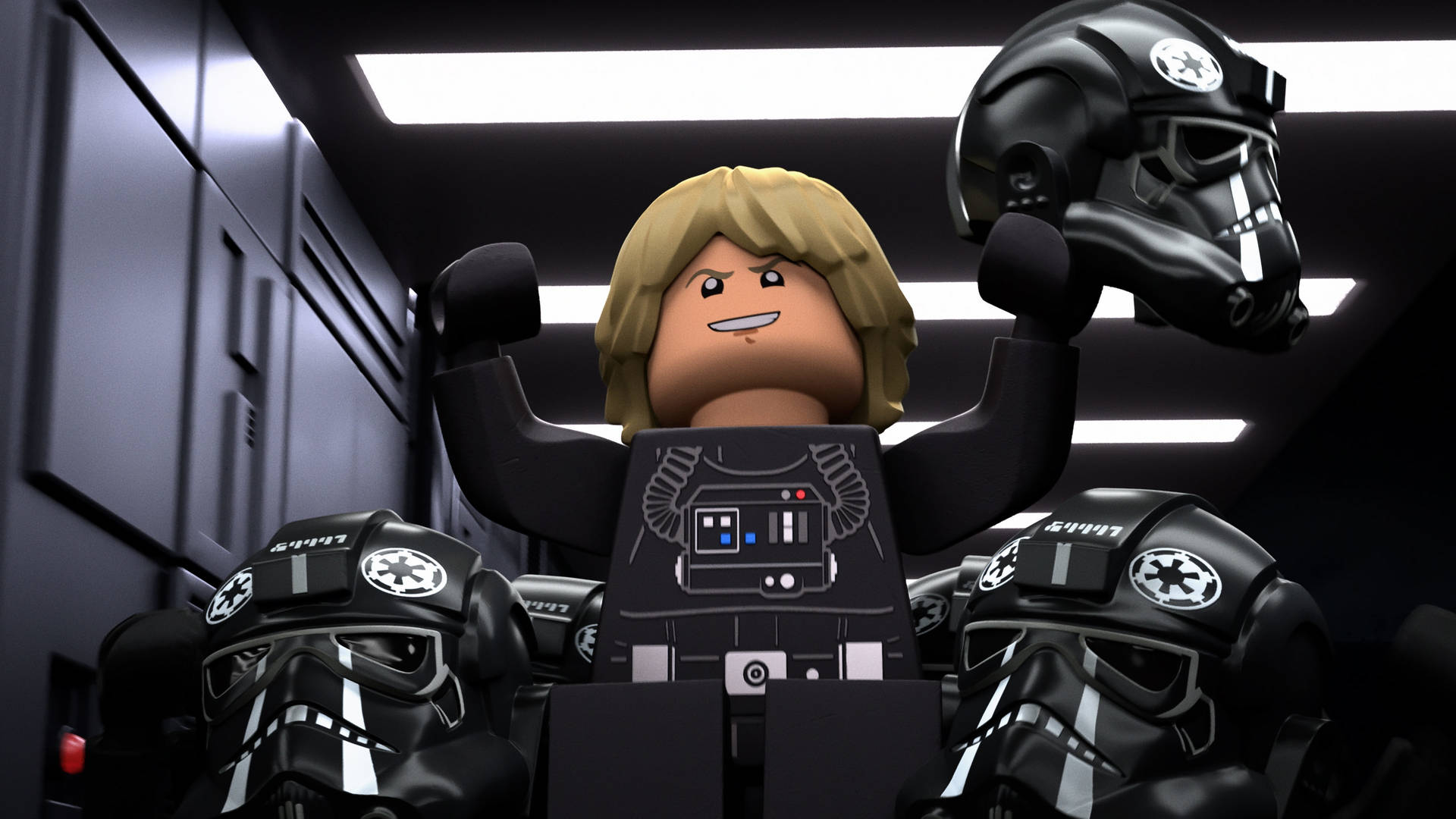 Join the Legos on the epic journey of Star Wars Wallpaper