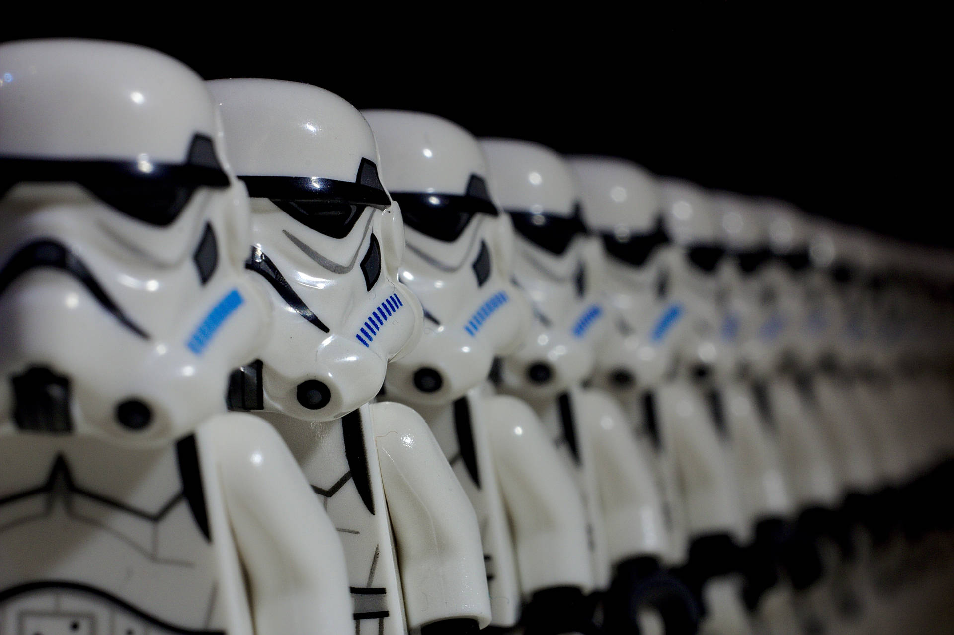 Line Of Lego Star Wars Stormtroopers Wallpaper