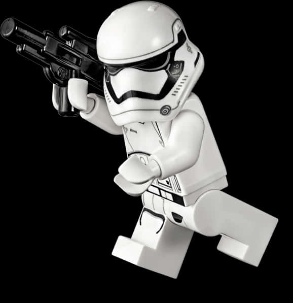 Lego Stormtrooper Action Pose SVG