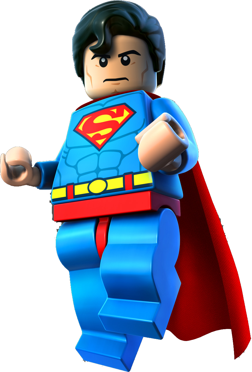 Lego Superman Figure Pose PNG