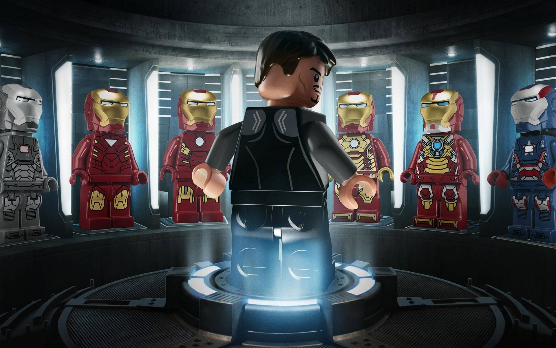 Legotony Stark Iron Man Superheld Wallpaper