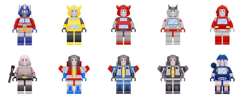 Lego Transformers Minifigures Collection SVG