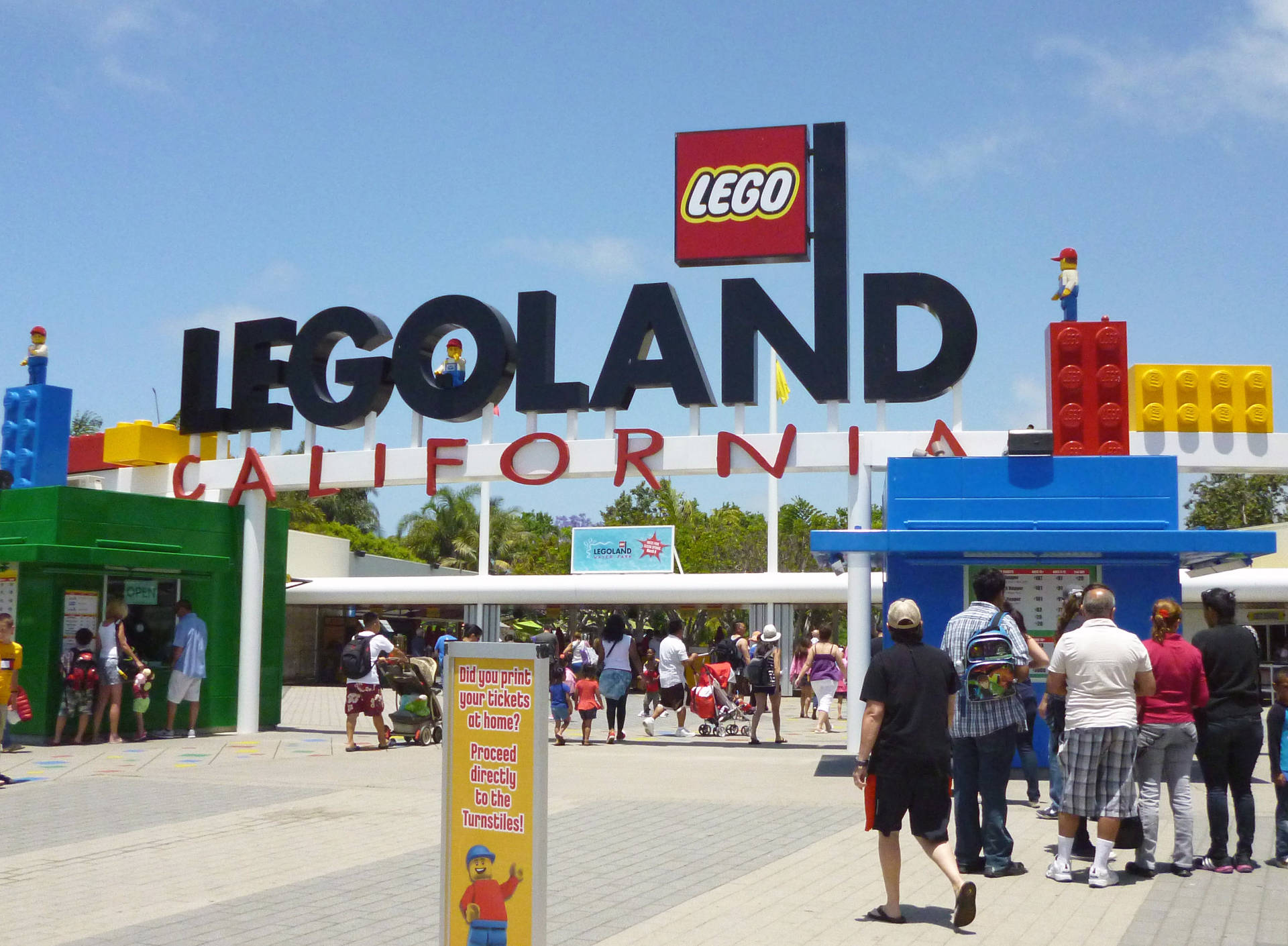 Denne tapet viser Legoland Californien. Wallpaper
