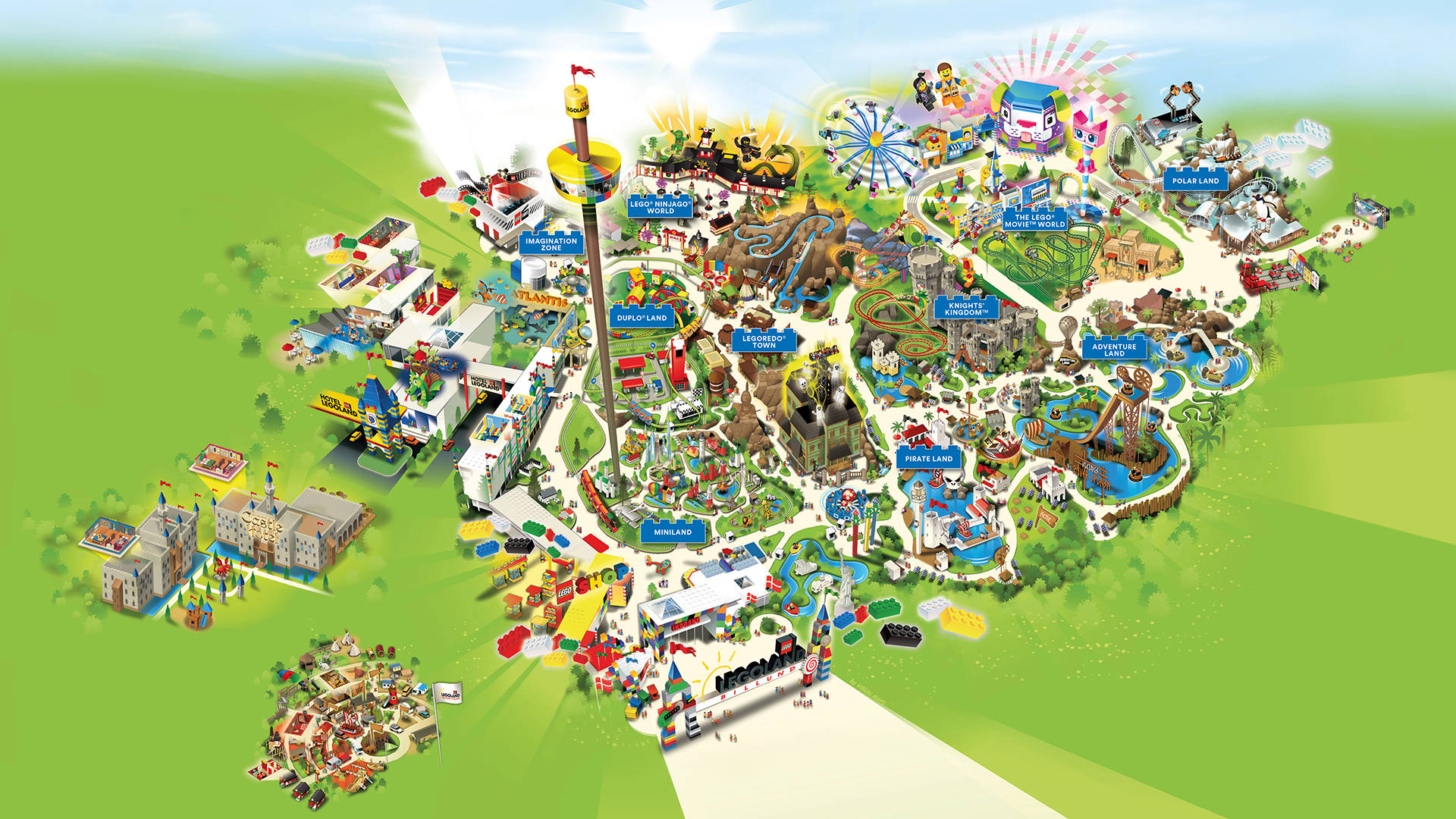 Legoland Map Wallpaper