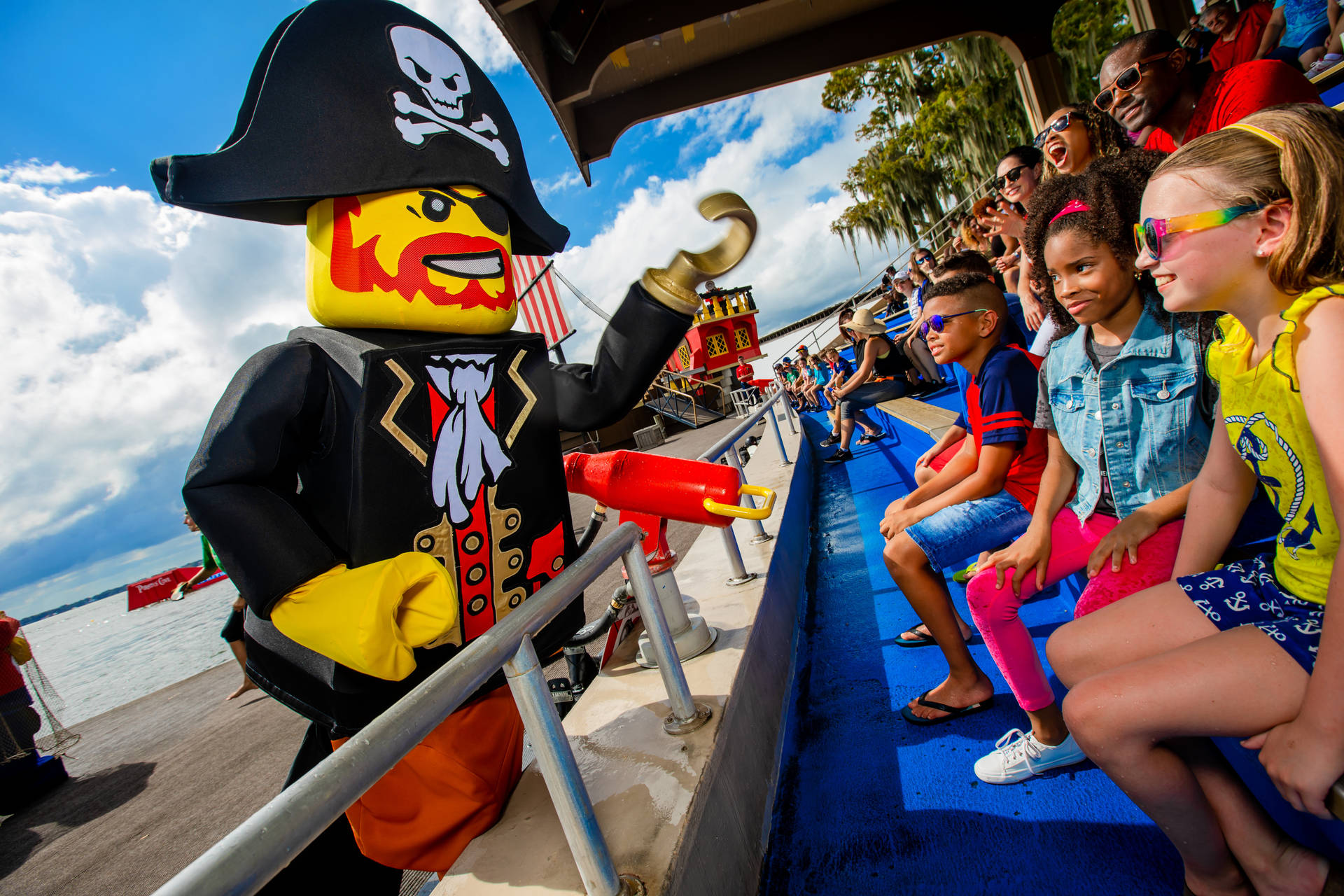Exciting Adventure at the Pirate Section of LEGOLAND Wallpaper