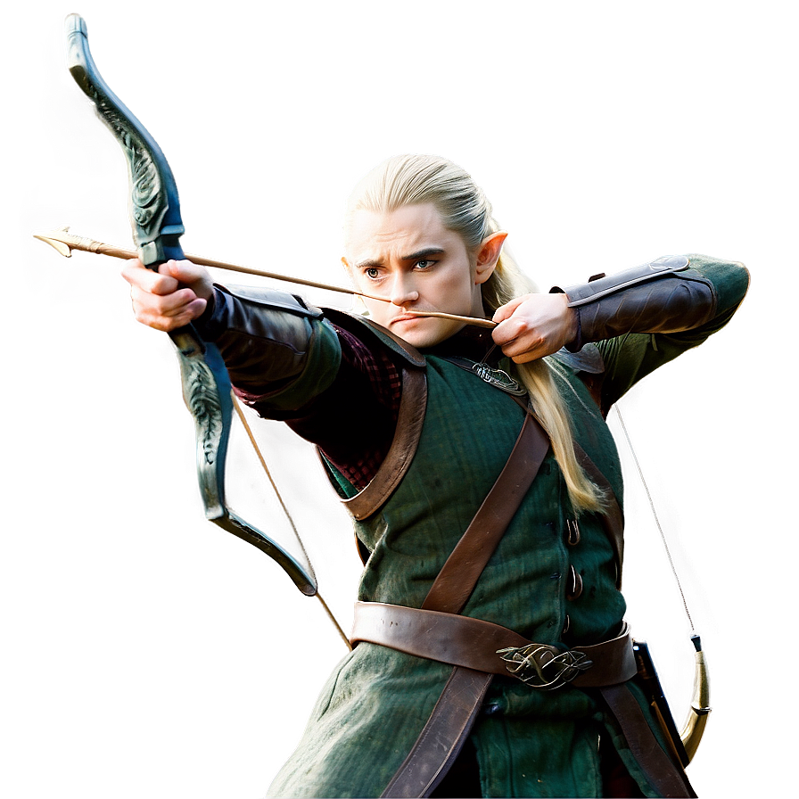 Legolas Shooting Arrow Scene Png 06242024 PNG