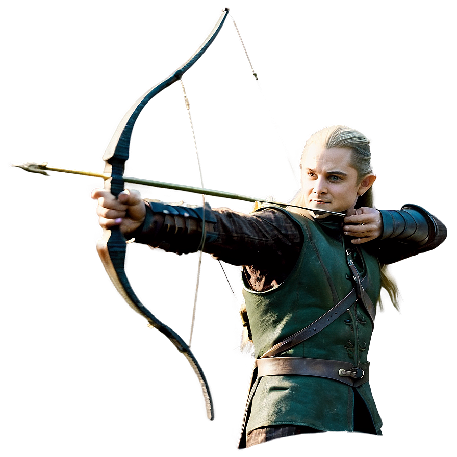 Legolas Shooting Arrow Scene Png Ruf PNG