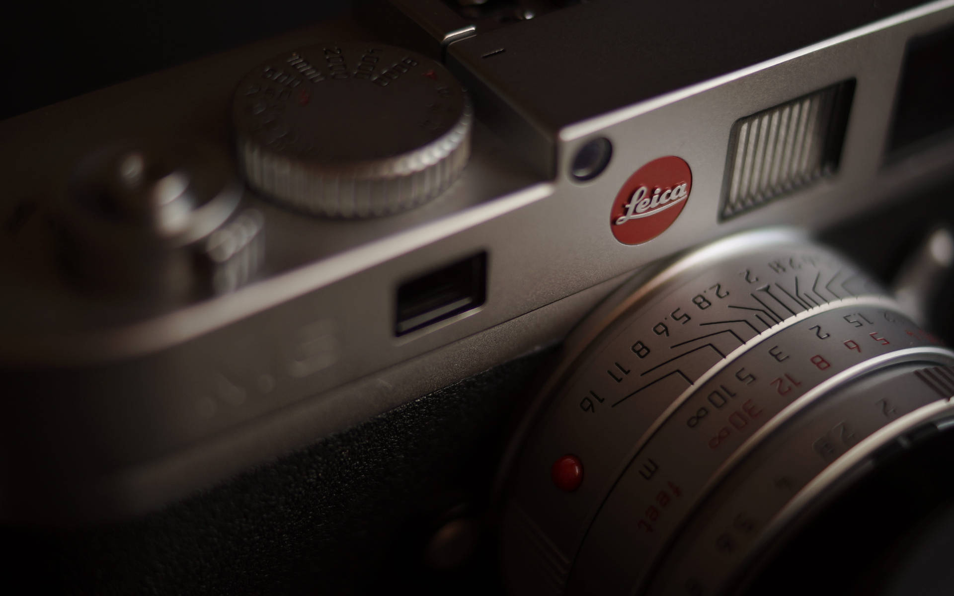Leica Dslr Camera Close-up Wallpaper
