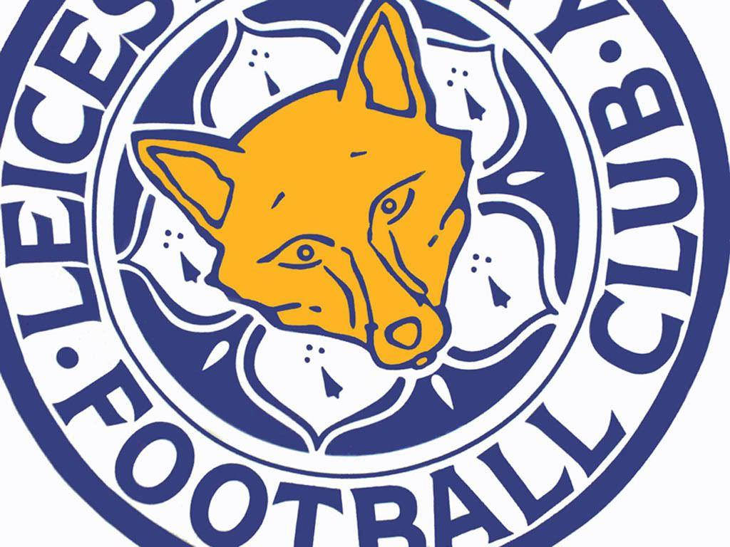 Leicester City Logo Close-Up Design baggrunden Wallpaper