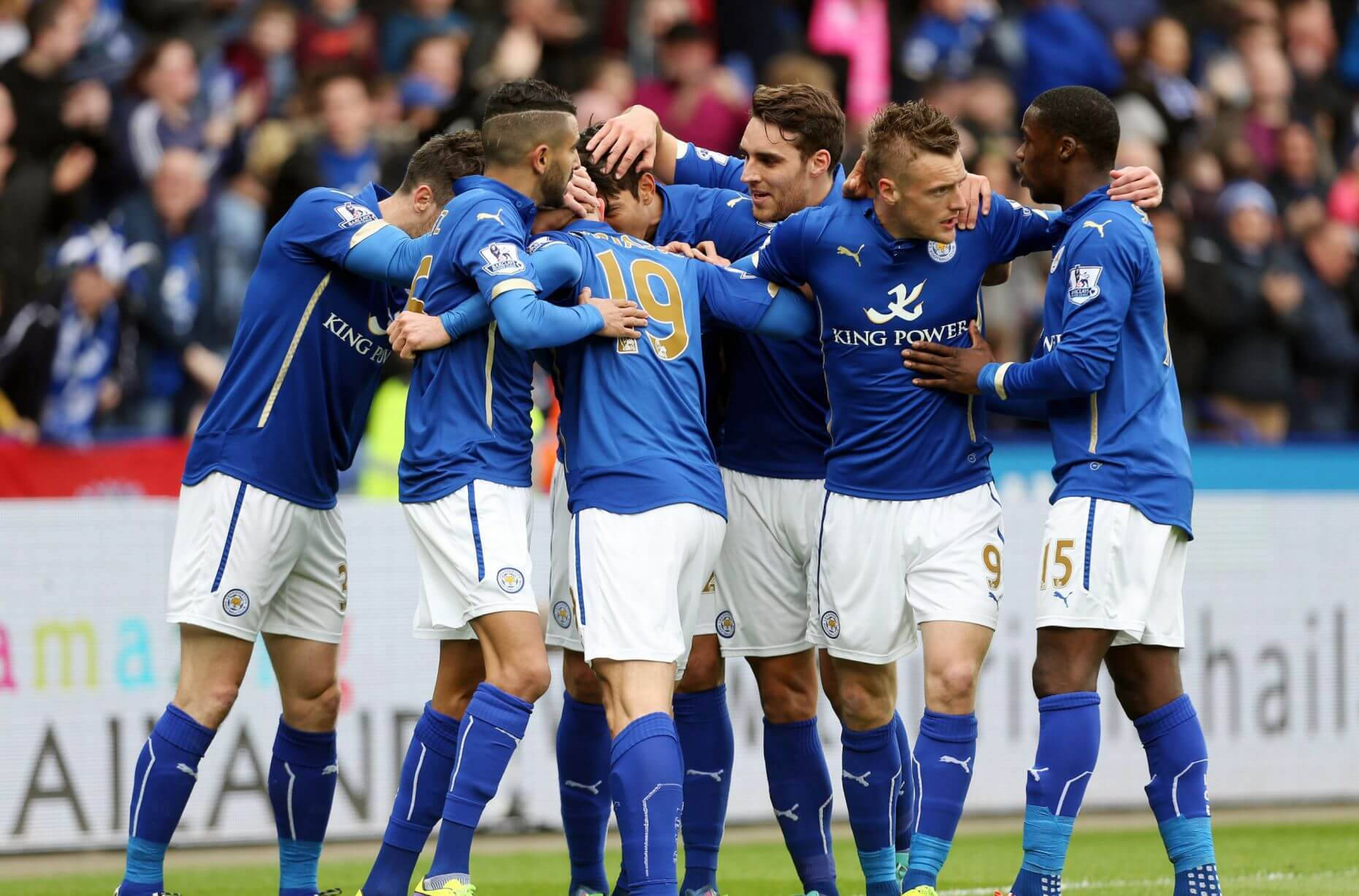 Leicester City Player Huddle Wallpaper