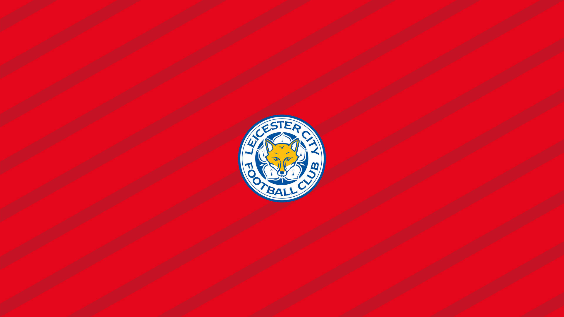 Leicester City Red Striped Wallpaper
