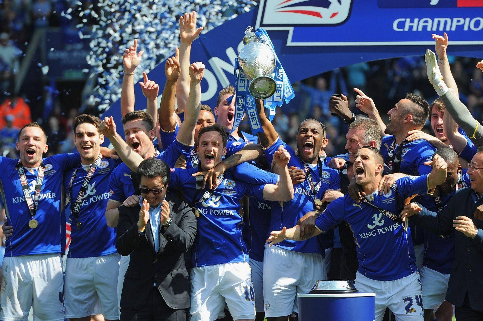 Leicester City holdet fejrer sejr Wallpaper